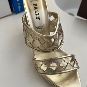 Bally Loysta Platinum Sandals. Worn only once.